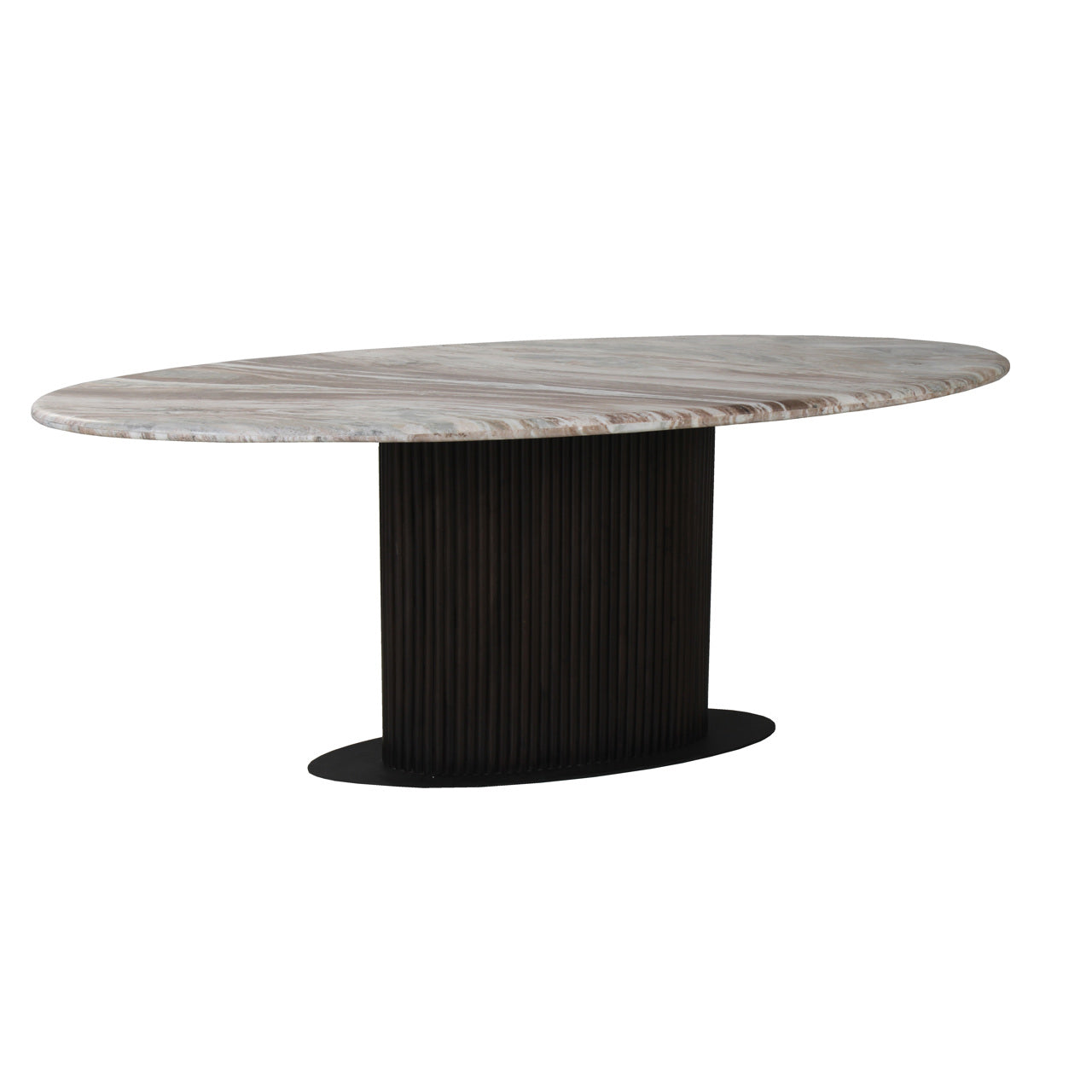 Richmond Interiors Esstisch Rashford Blush beige oval 200 Esstisch Richmond Interiors
