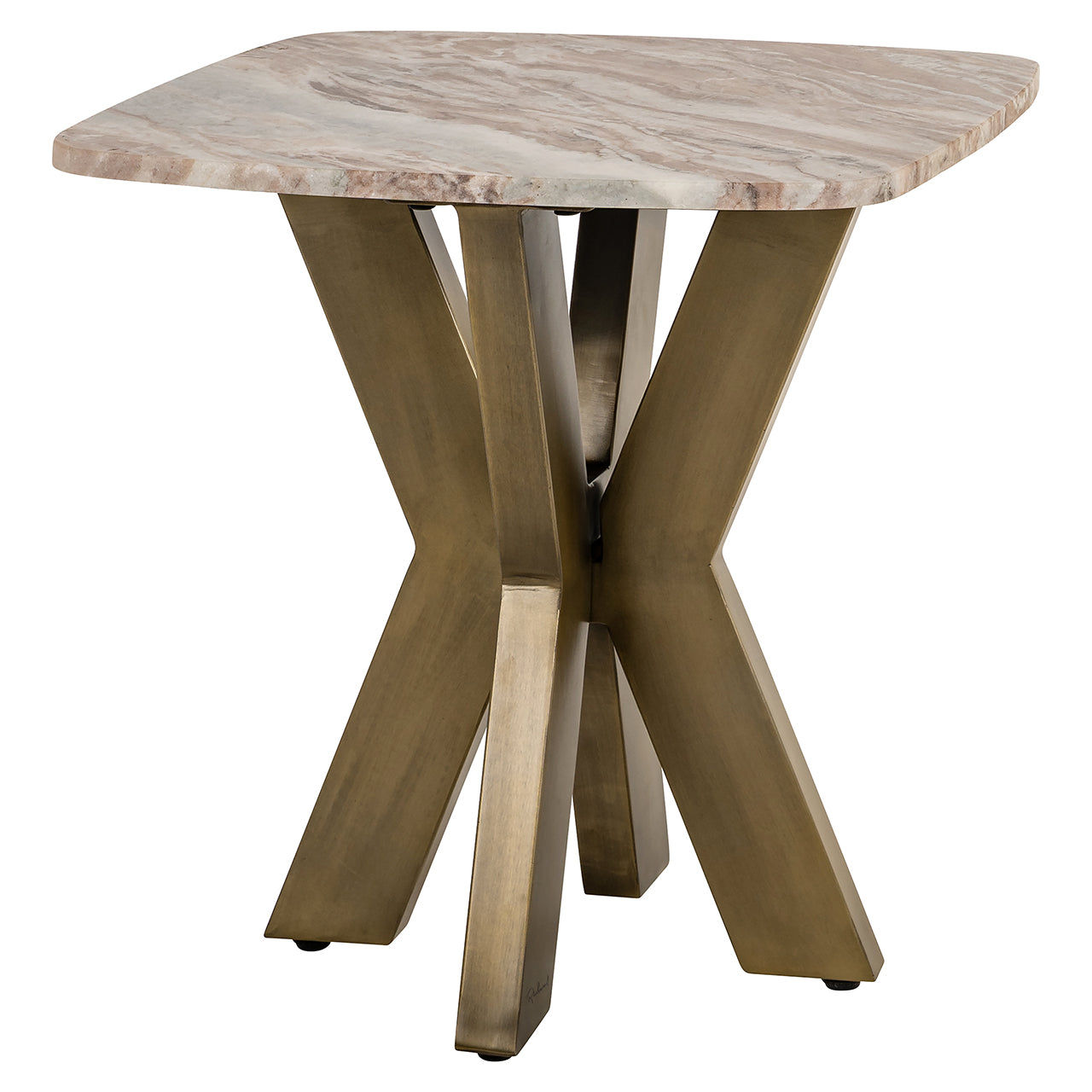 Richmond Interiors Beistelltisch Bottega – White Beistelltisch eckig Richmond Interiors
