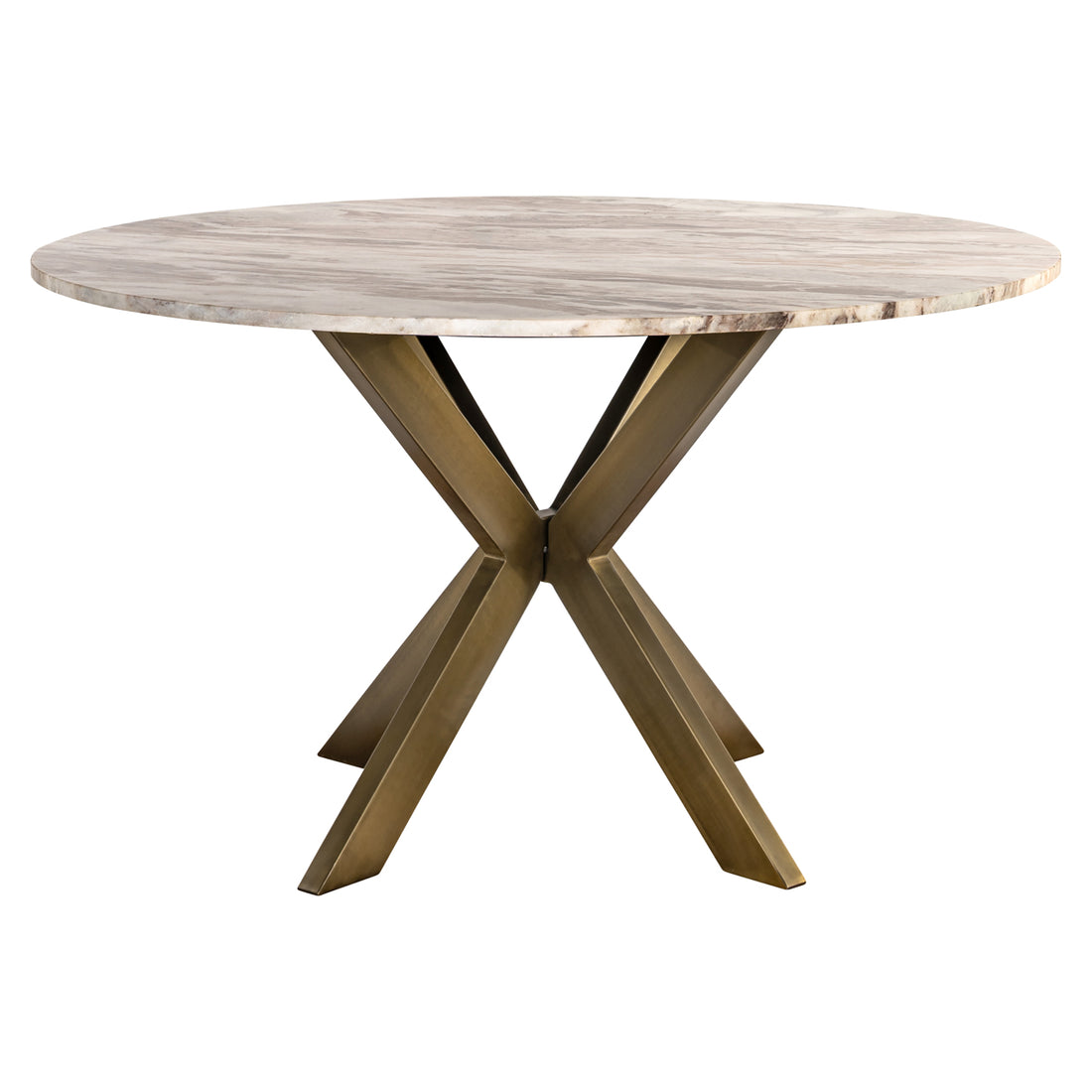 Richmond Interiors Esstisch Bottega Blush beige 140Ø Esstisch Richmond Interiors
