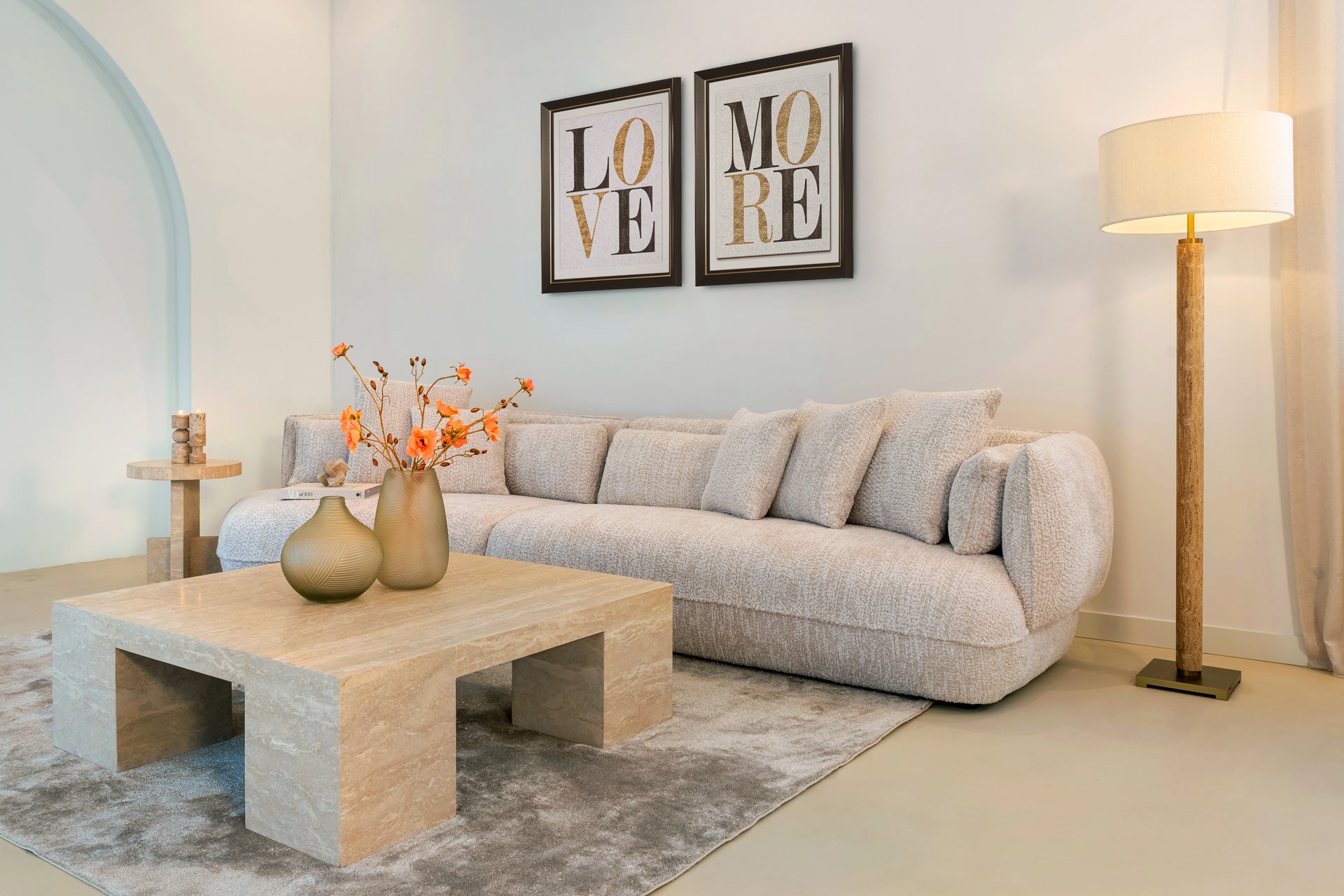 Richmond Interiors - Sofa Rodina lovely cream 4-Sitzer Sofa Richmond Interiors