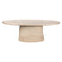 Richmond Interiors Esstisch Fictus Travertin faux (Beige) Esstisch oval Richmond Interiors
