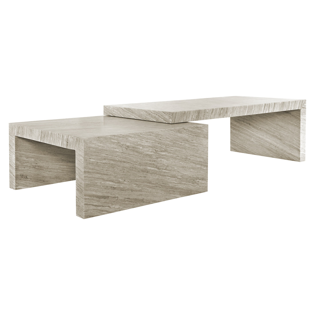 Richmond Interiors Couchtisch Novaz sand (Set of 2) Couchtisch Richmond Interiors