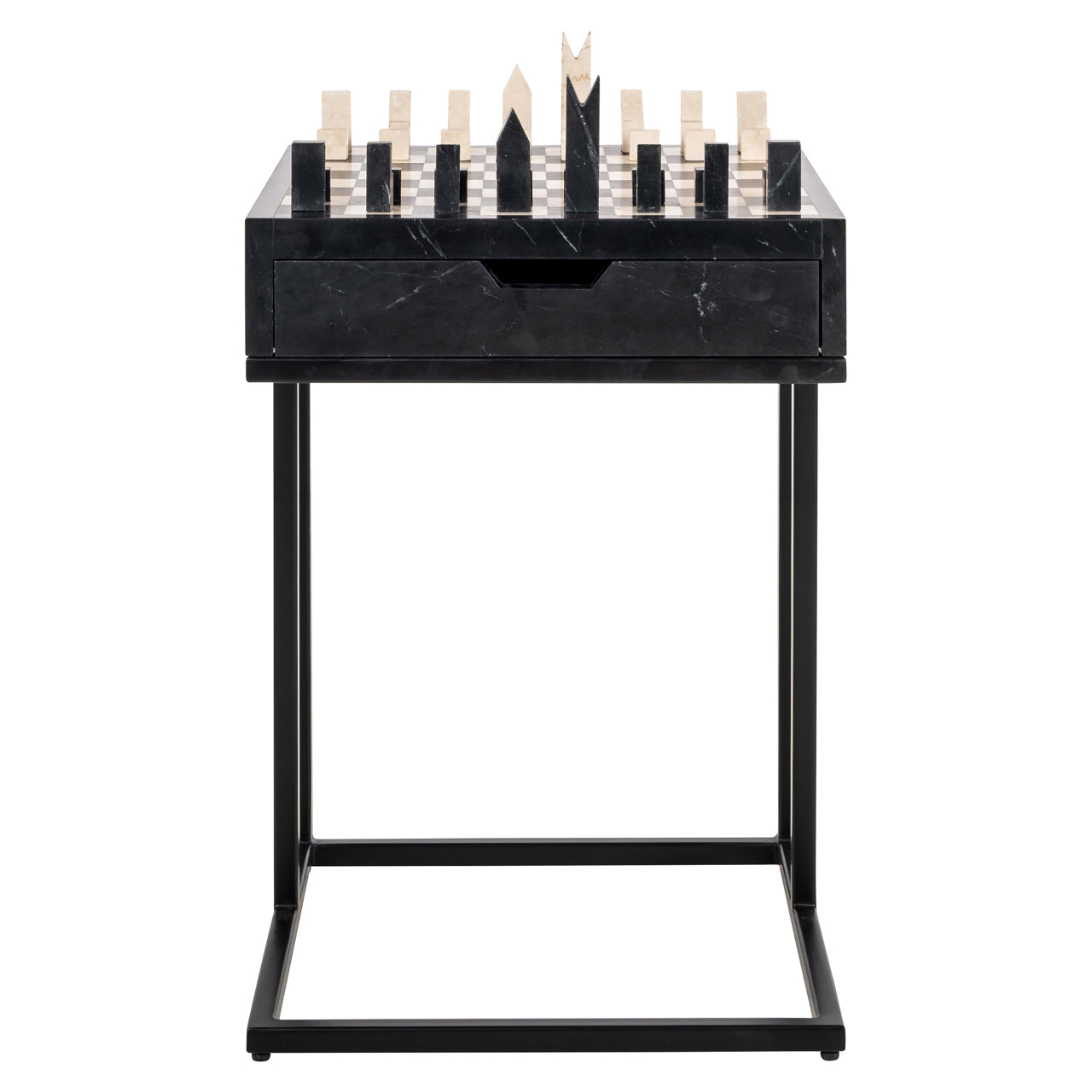 Richmond Interiors Beistelltisch Davos black Beistelltisch Richmond Interiors