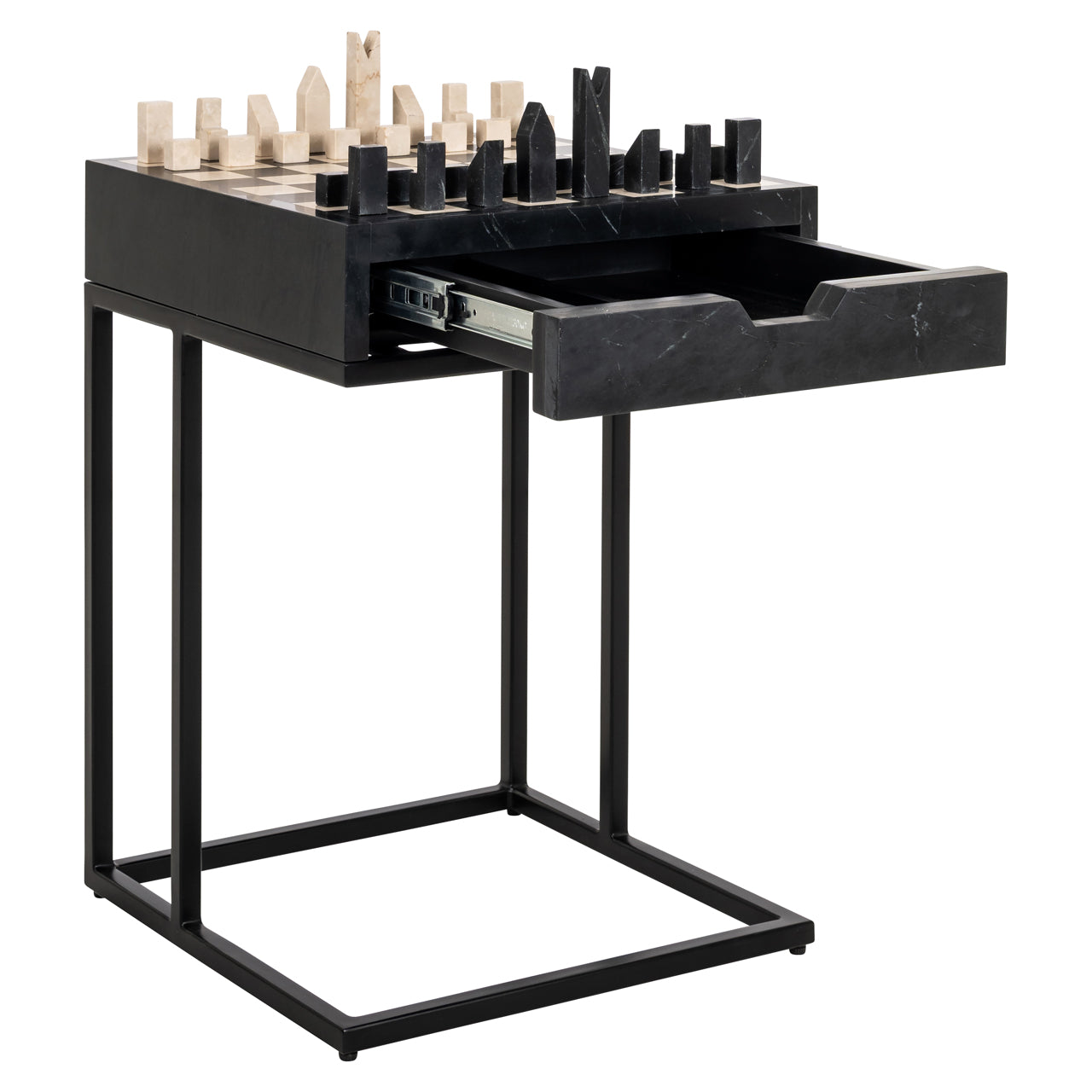 Richmond Interiors Beistelltisch Davos black Beistelltisch Richmond Interiors