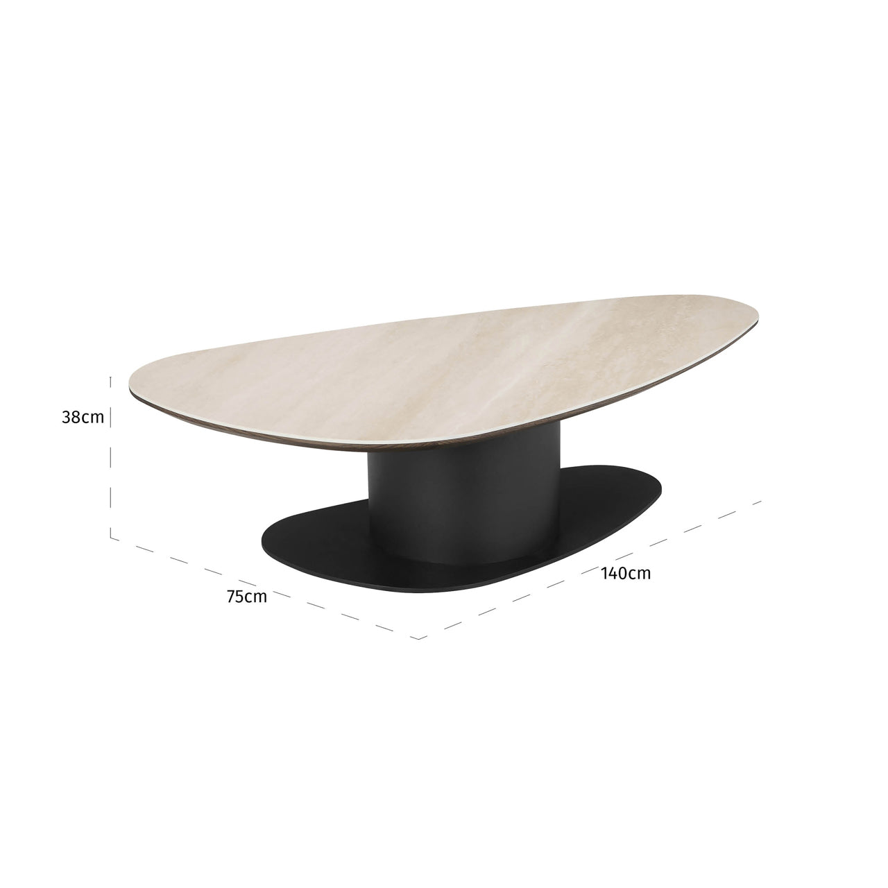 Richmond Interiors Ritz Coffee Table (Beige)