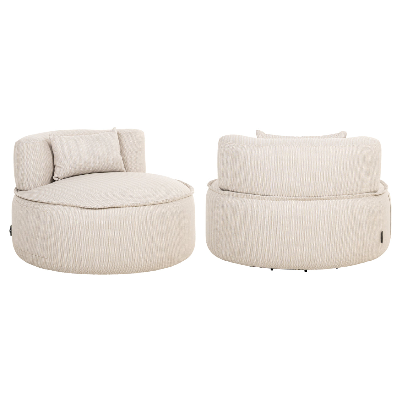 Richmond Interiors Outdoor Lounge Stuhl Nammos beige swivel Outdoor Lounge Stuhl Richmond Interiors