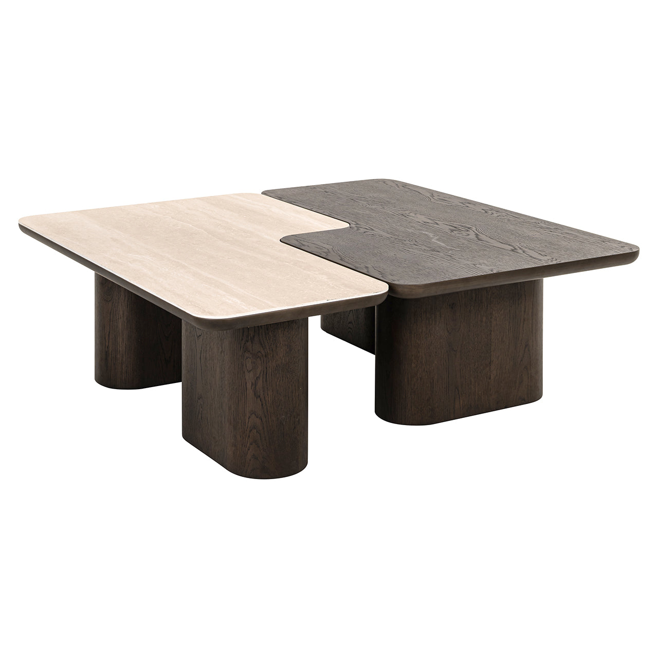 Richmond Interiors Couchtisch Nando – 2er-Set (Brown) 2er-Set Couchtisch Richmond Interiors