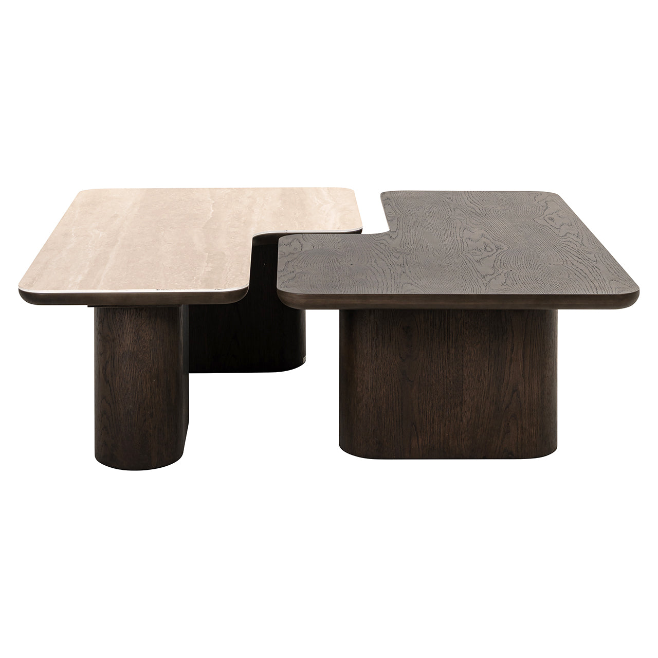 Richmond Interiors Couchtisch Nando – 2er-Set (Brown) 2er-Set Couchtisch Richmond Interiors