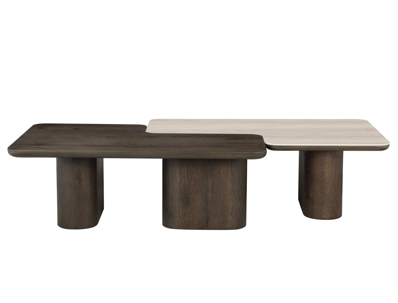 Richmond Interiors Couchtisch Nando brown (Set of 2) Couchtisch Richmond Interiors