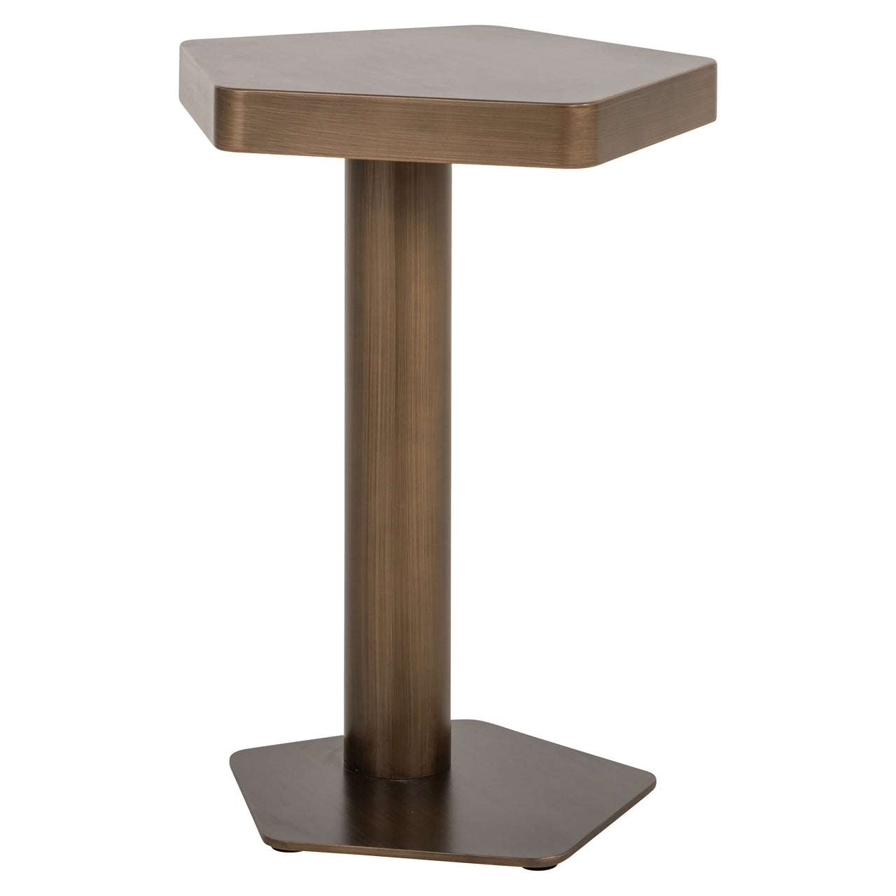 Richmond Interiors Beistelltisch Hexa brushed gold Beistelltisch Richmond Interiors
