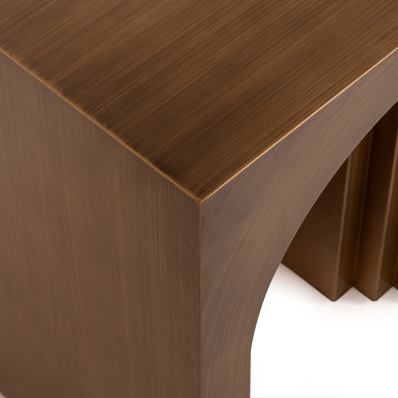 Richmond Interiors Beistelltisch Vevey – Brushed Gold Beistelltisch eckig Richmond Interiors