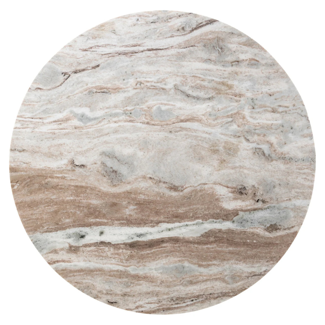 Richmond Interiors Esstisch Nyon Blush beige 120Ø Esstisch Richmond Interiors