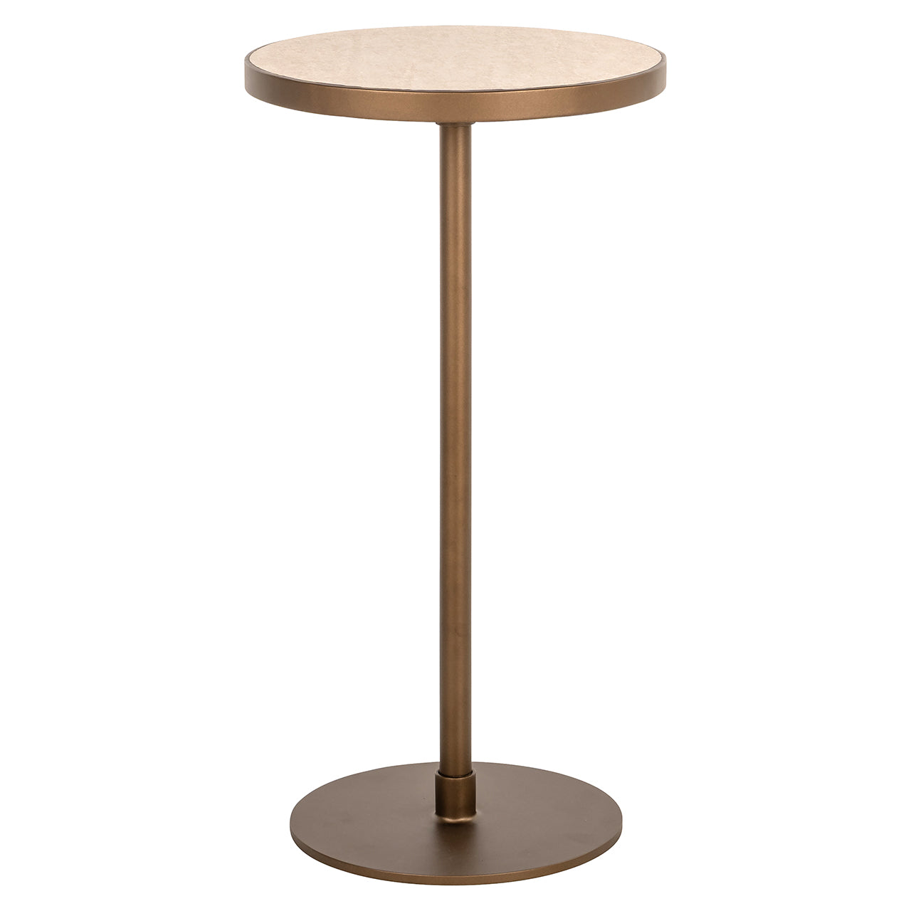 Richmond Interiors Beistelltisch Selly – Beige Beistelltisch rund Richmond Interiors