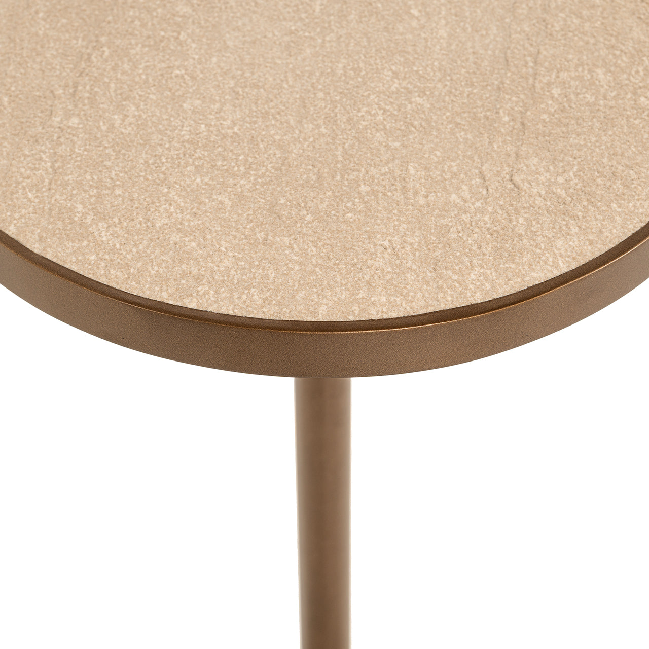 Richmond Interiors Beistelltisch Selly – Beige Beistelltisch rund Richmond Interiors