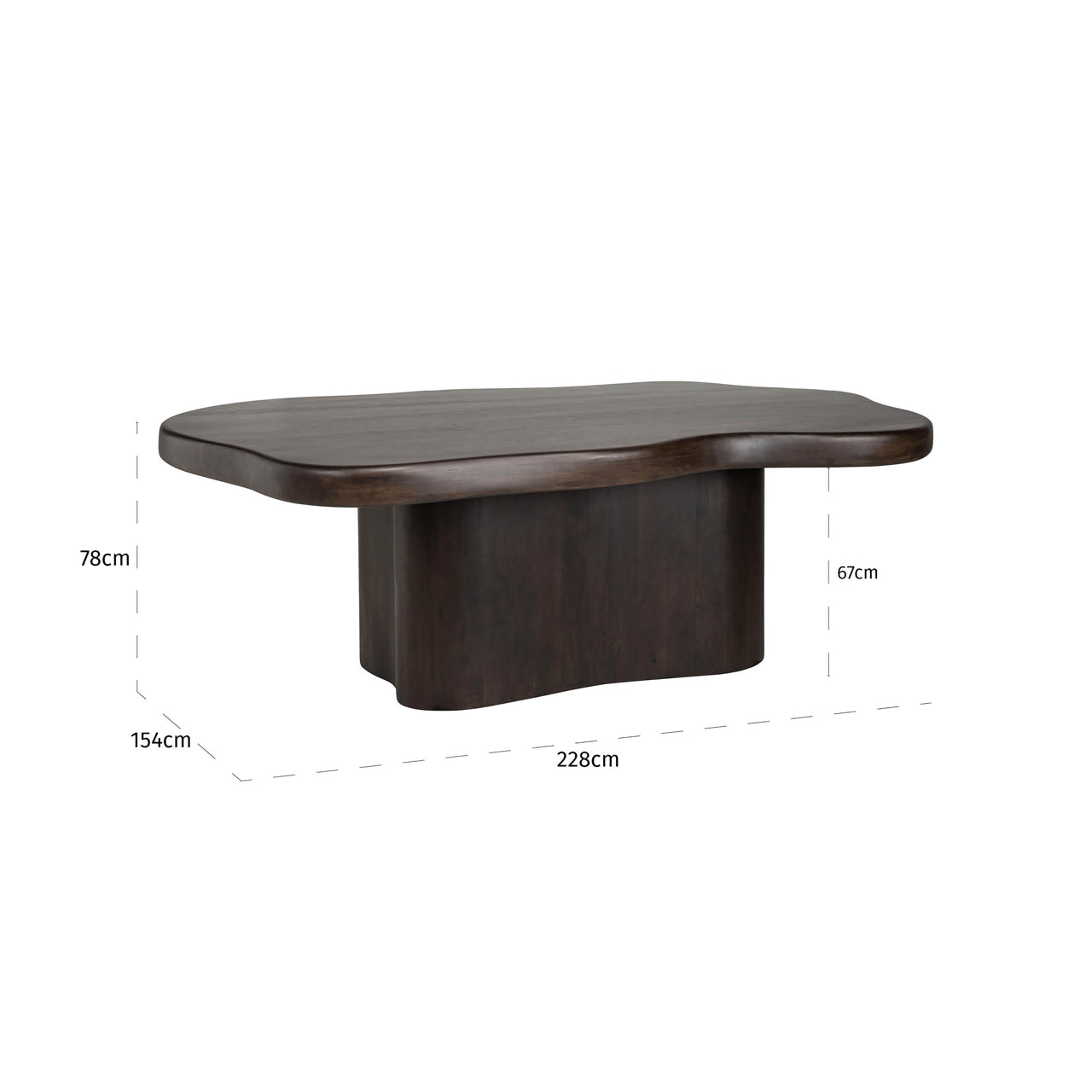 Richmond Interiors Esstisch Sherman dark brown 230x139 Esstisch Richmond Interiors