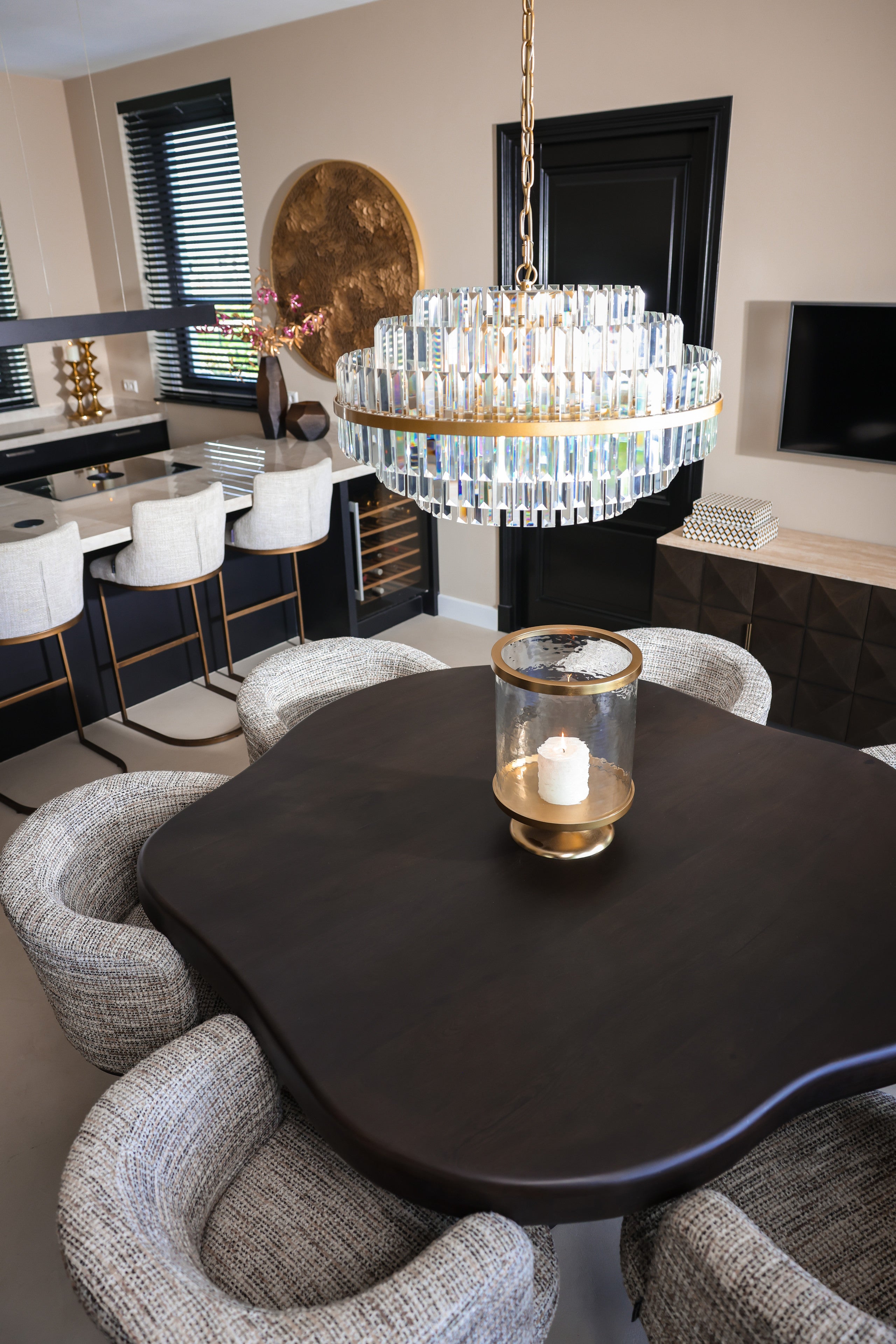 Richmond Interiors Wandkunst Bloom gold