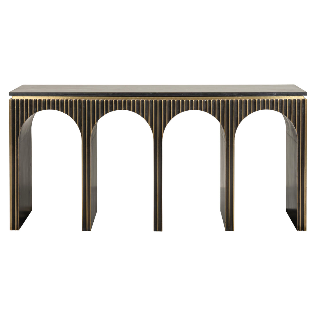Richmond Interiors Konsole Les Arcs brushed gold Konsole Richmond Interiors