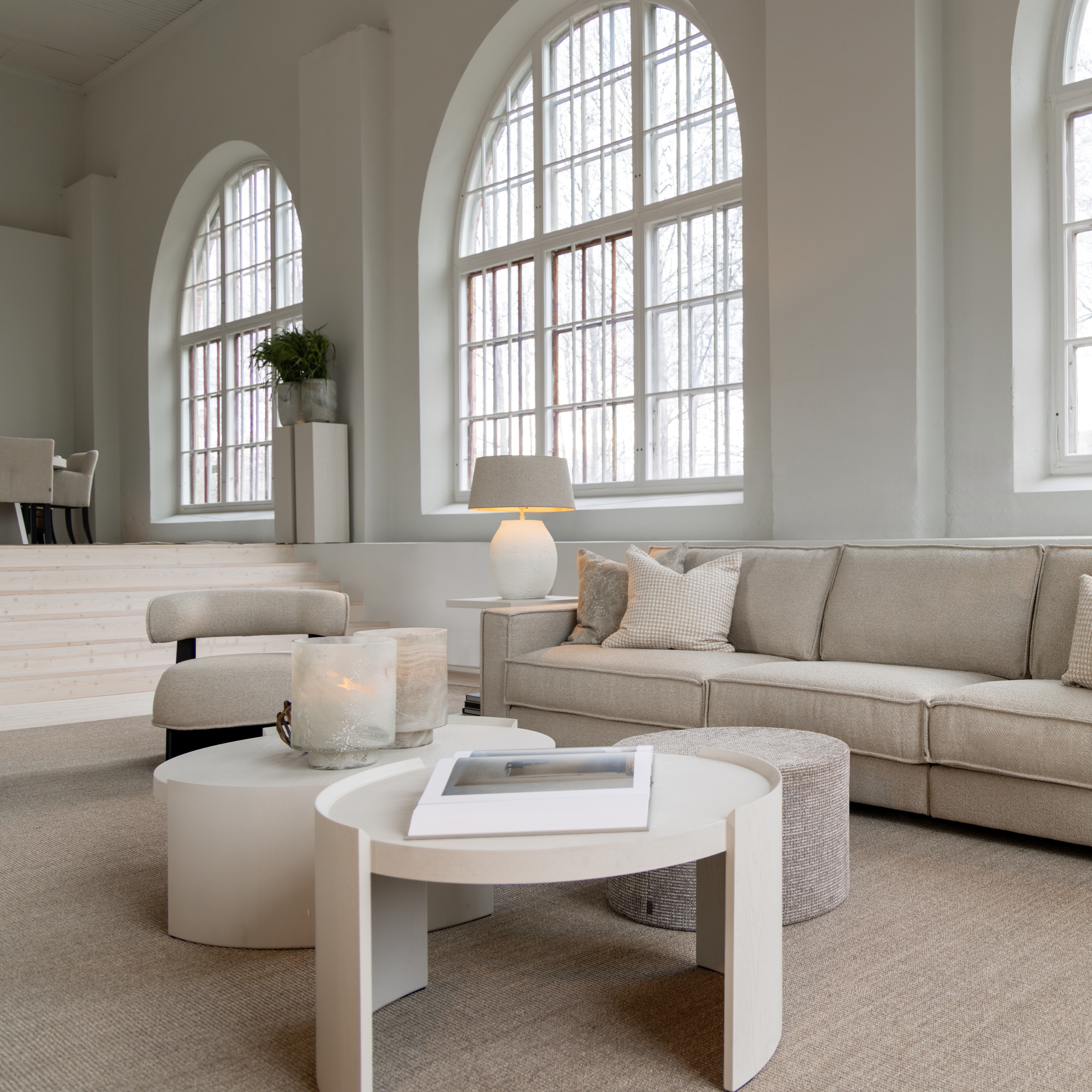 Artwood OAKLAND Beistelltisch Ø55 Ivory Mist Beistelltisch rund Artwood