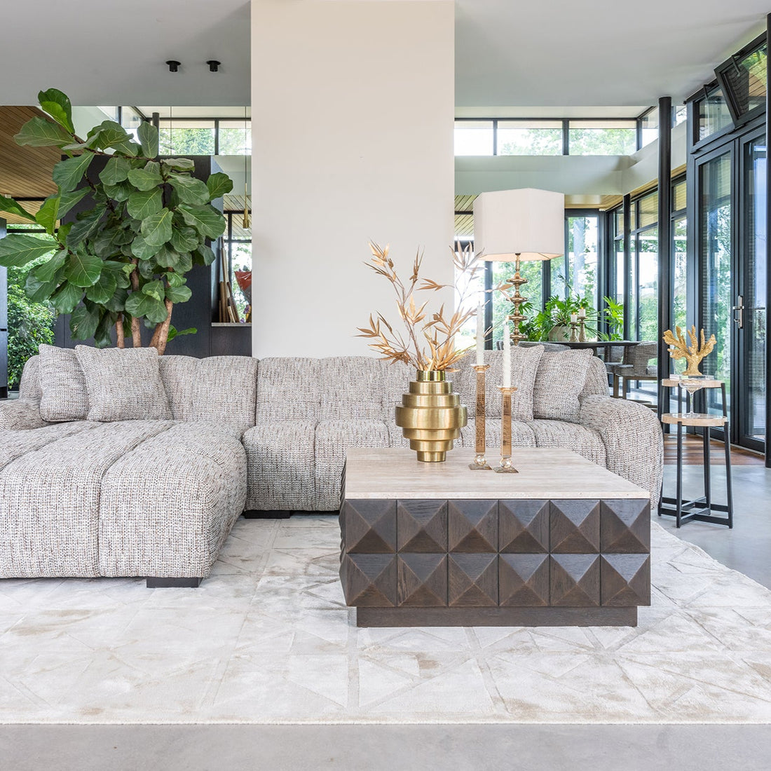 Richmond Interiors Teppich Flynn elfenbein 200x300 Eckiger Teppich 300 cm Richmond Interiors