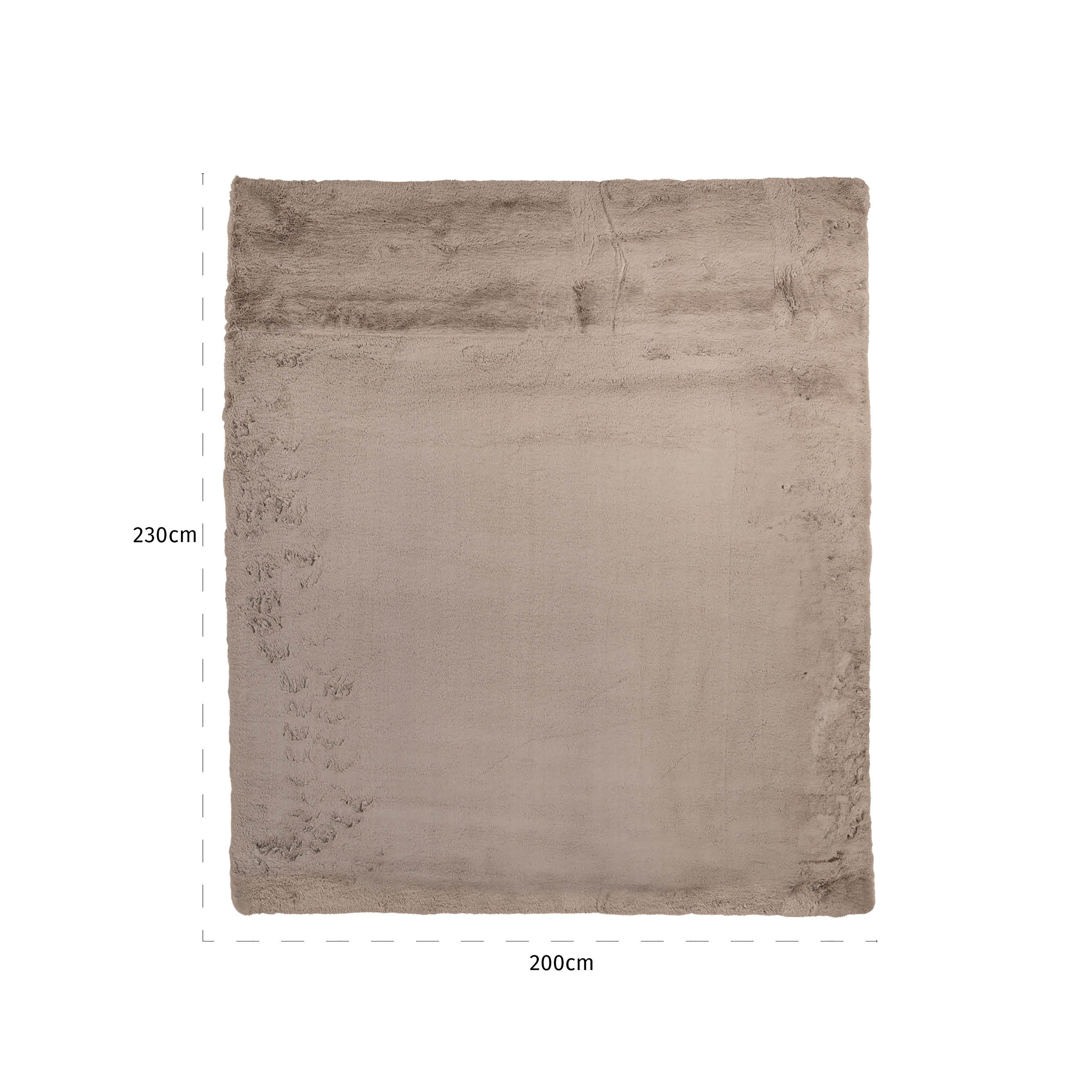 Richmond Interiors Teppich Saifo Furry 200x230 (Sand) Eckiger Teppich 200 x 300 cm Richmond Interiors