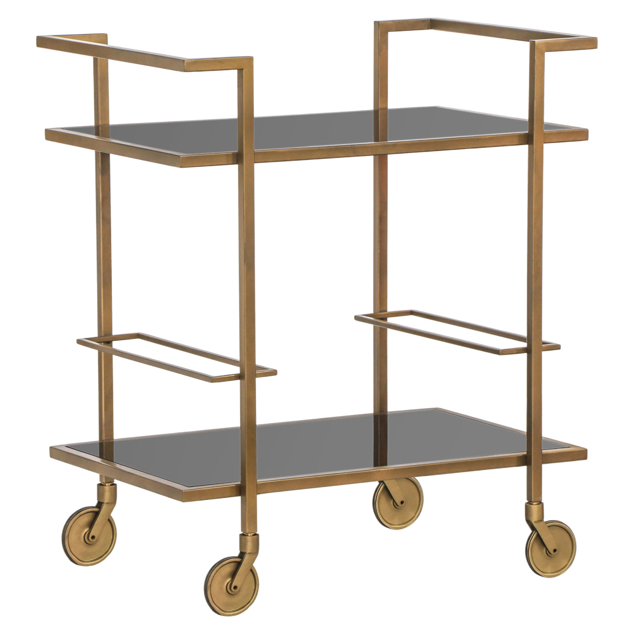 Richmond Interiors Servierwagen Xo brushed gold