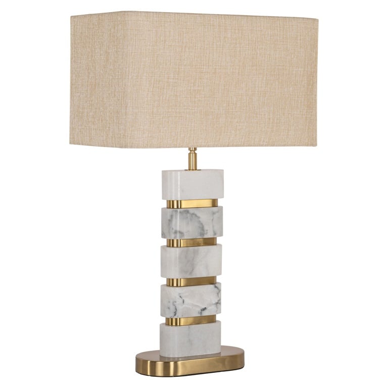 Richmond Interiors Tischlampe Lenore inkl. Lampenschirm (Gold) Tischlampe Richmond Interiors