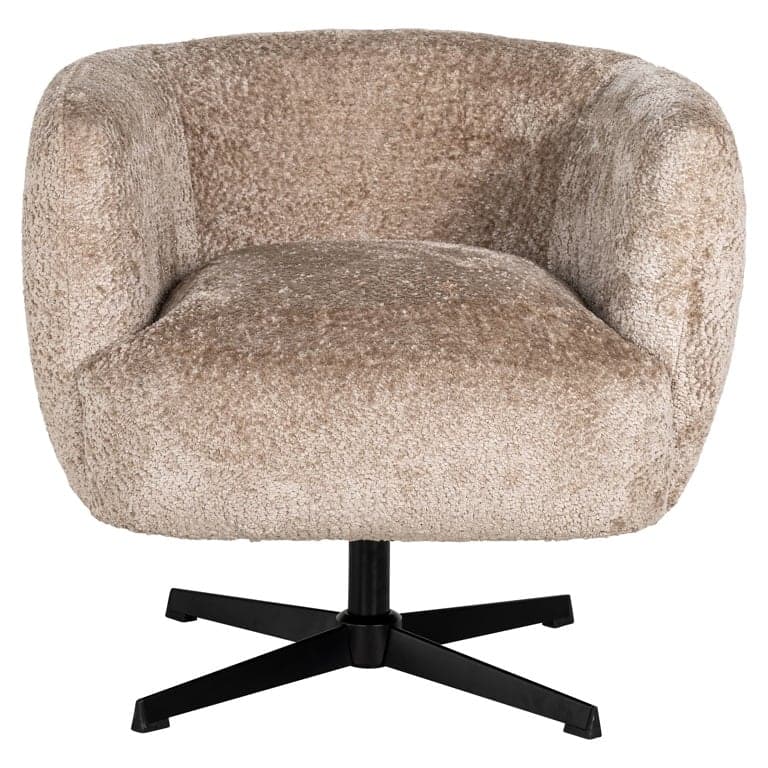 Richmond Interiors drehbarer Easy Chair Estelle (Sheep 01 nature) Drehsessel Richmond Interiors