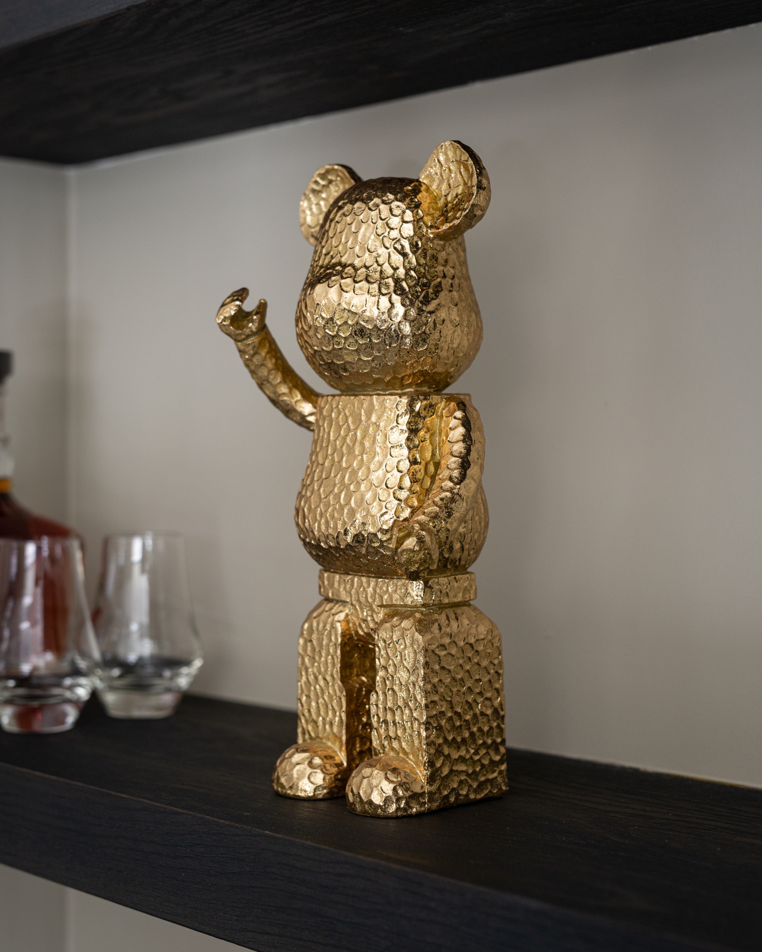 Richmond Interiors Dekoratives Objekt Bear gold standing