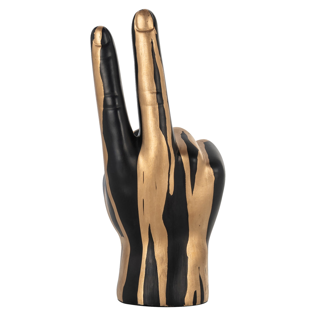 Richmond Interiors Dekoratives Objekt Peace black/gold Dekoratives Objekt Richmond Interiors