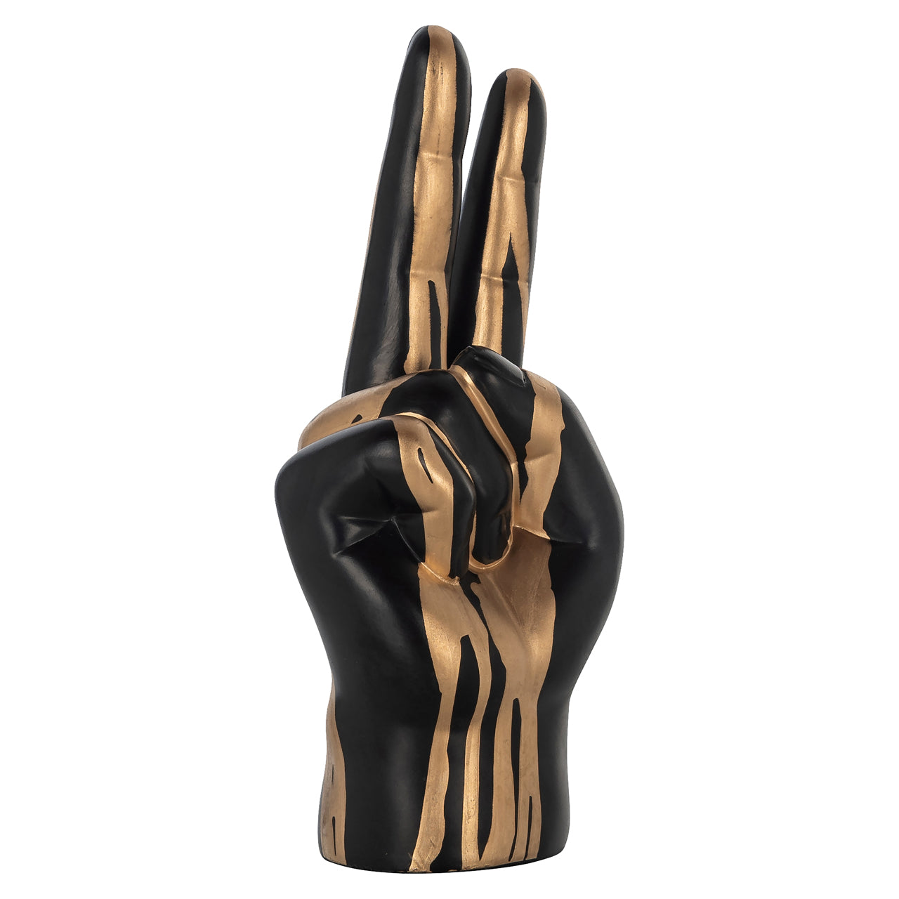 Richmond Interiors Dekoratives Objekt Peace black/gold Dekoratives Objekt Richmond Interiors