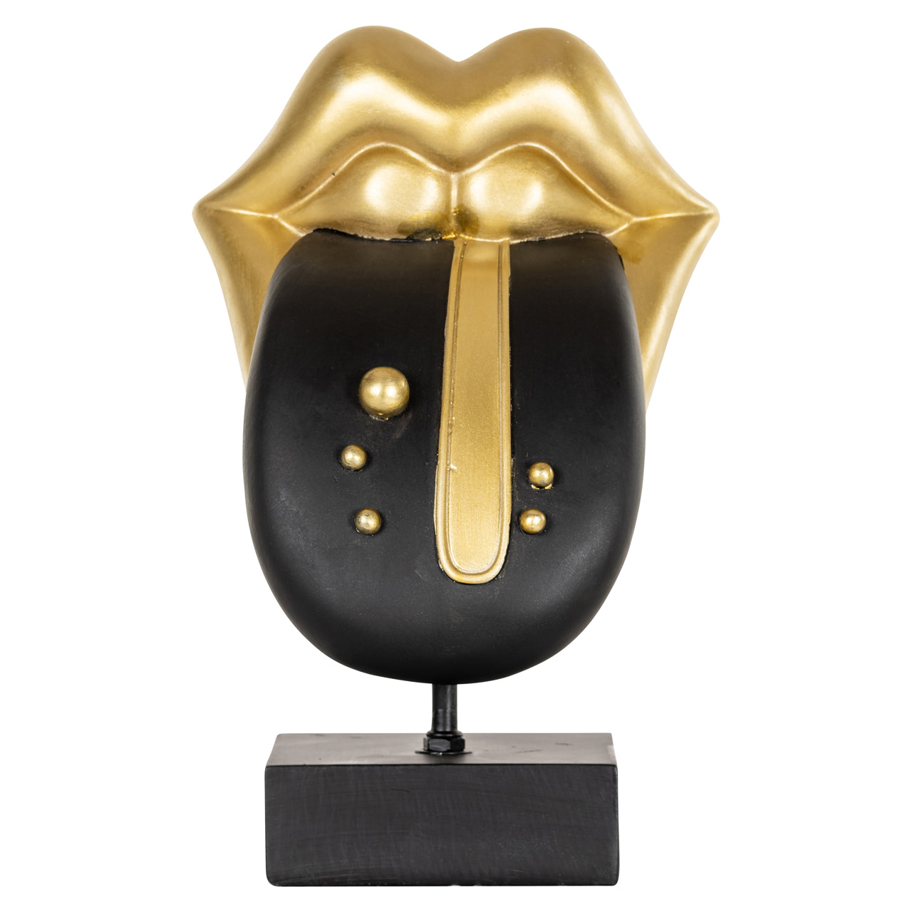 Richmond Interiors Dekoratives Objekt Tongue black/gold