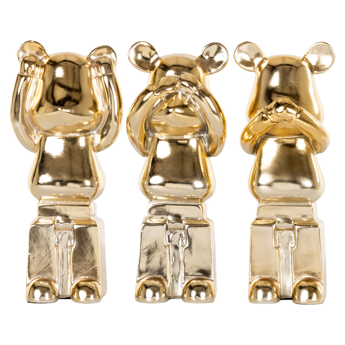 Richmond Interiors Dekoratives Objekt Berna gold (Set of 3) Dekoratives Objekt Richmond Interiors