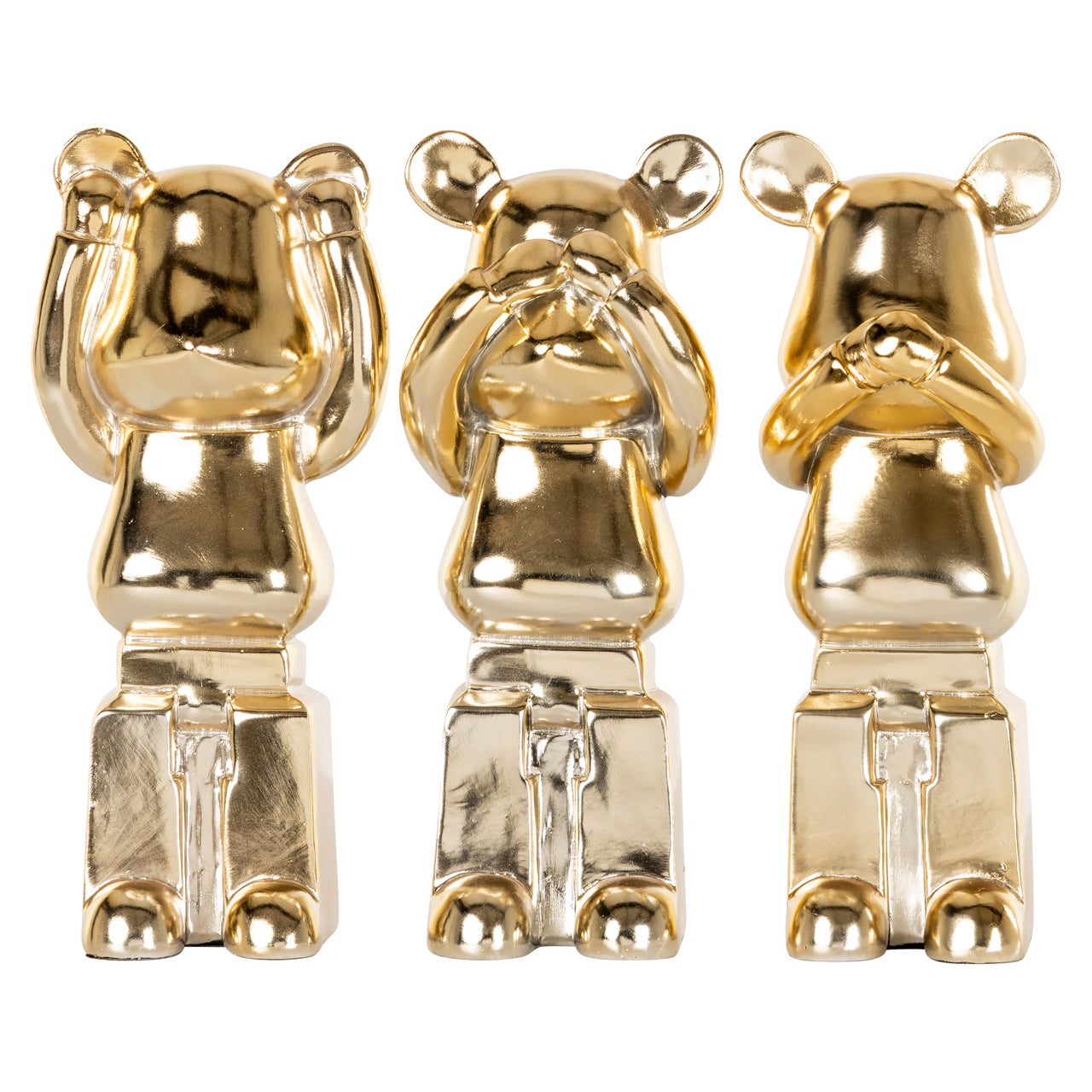 Richmond Interiors Dekoratives Objekt Berna gold (Set of 3) Dekoratives Objekt Richmond Interiors