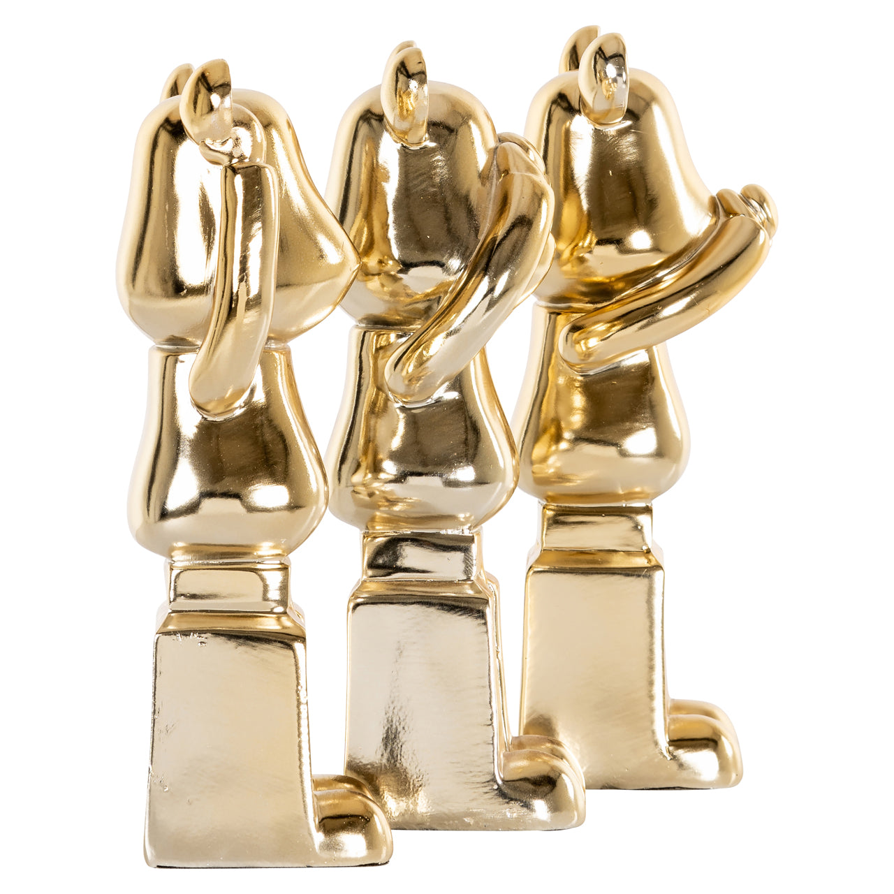 Richmond Interiors Dekoratives Objekt Berna gold (Set of 3) Dekoratives Objekt Richmond Interiors