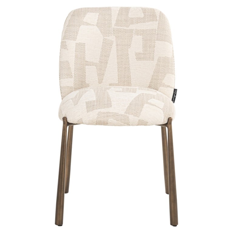 Richmond Interiors Esszimmerstühle 2er-Set Lana beige graffic (Beige graffic) 2er-Set Esszimmerstühle Richmond Interiors