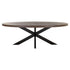 Richmond Interiors Esstisch Watson – Dark Brown (235 cm) mit Spidergestell Esstisch oval Richmond Interiors
