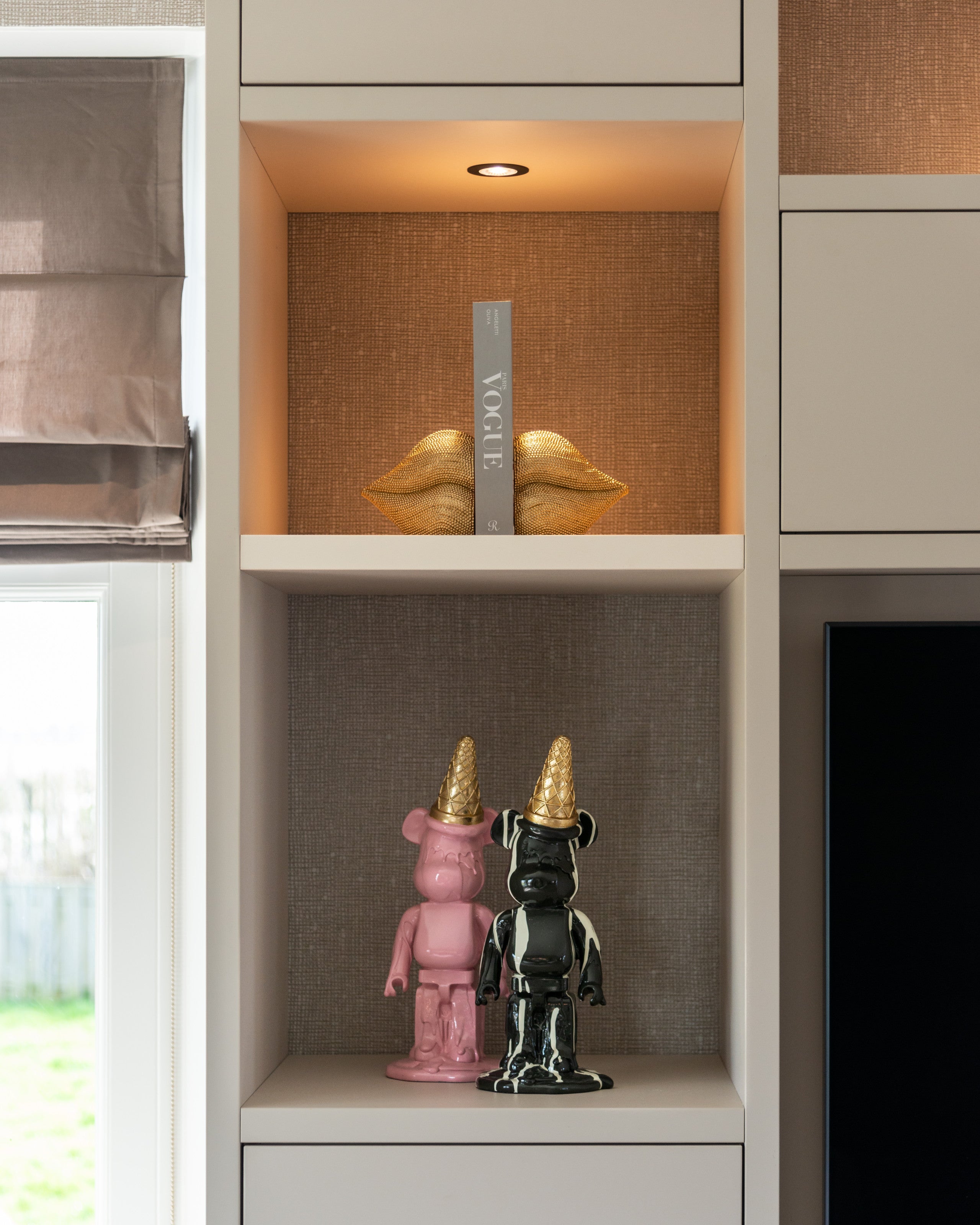 Richmond Interiors Buchständer Kiss gold gold