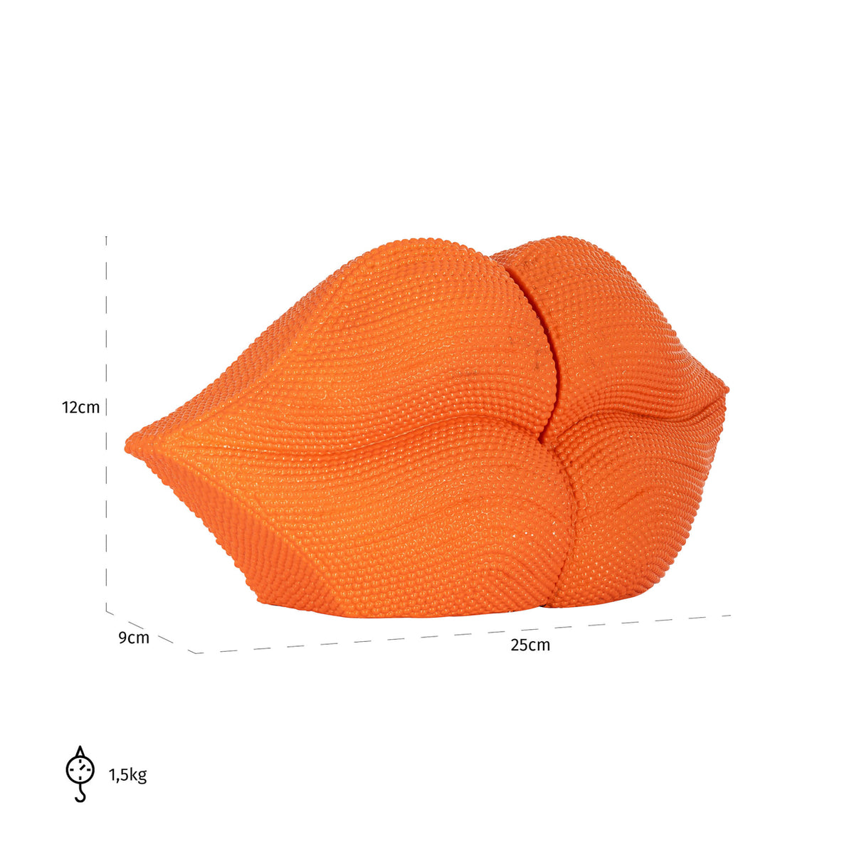 Richmond Interiors Buchständer Lips orange Richmond Interiors