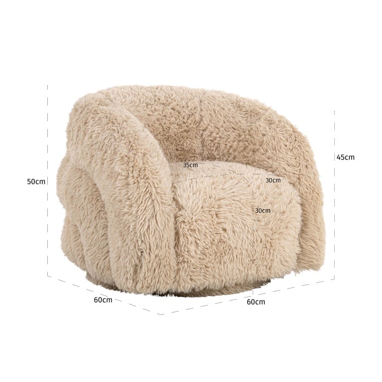Richmond Interiors Kinder-Drehstuhl Lenny (Yakety Yak Sand) Kindersessel Richmond Interiors