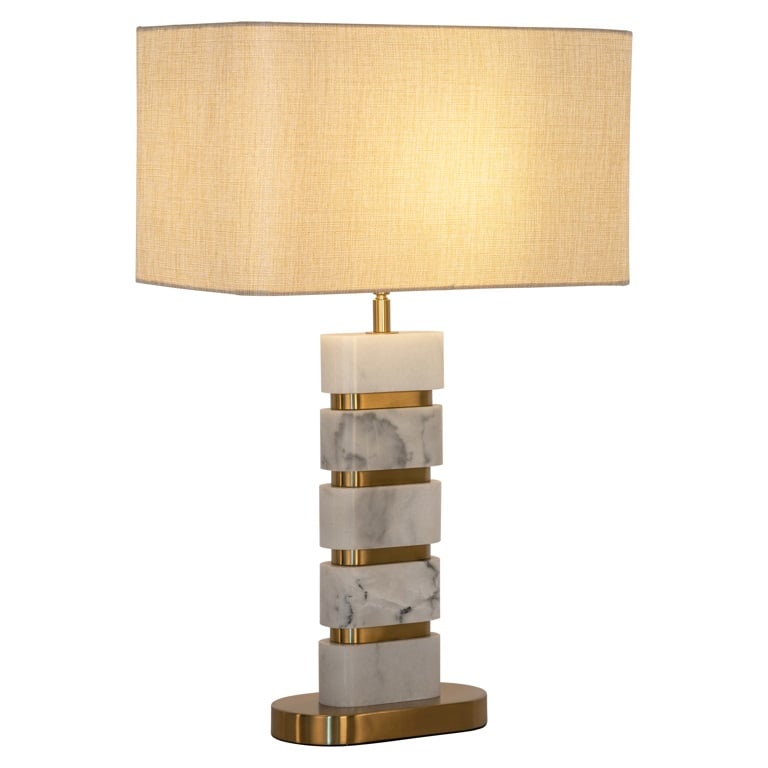 Richmond Interiors Tischlampe Lenore inkl. Lampenschirm (Gold) Tischlampe Richmond Interiors