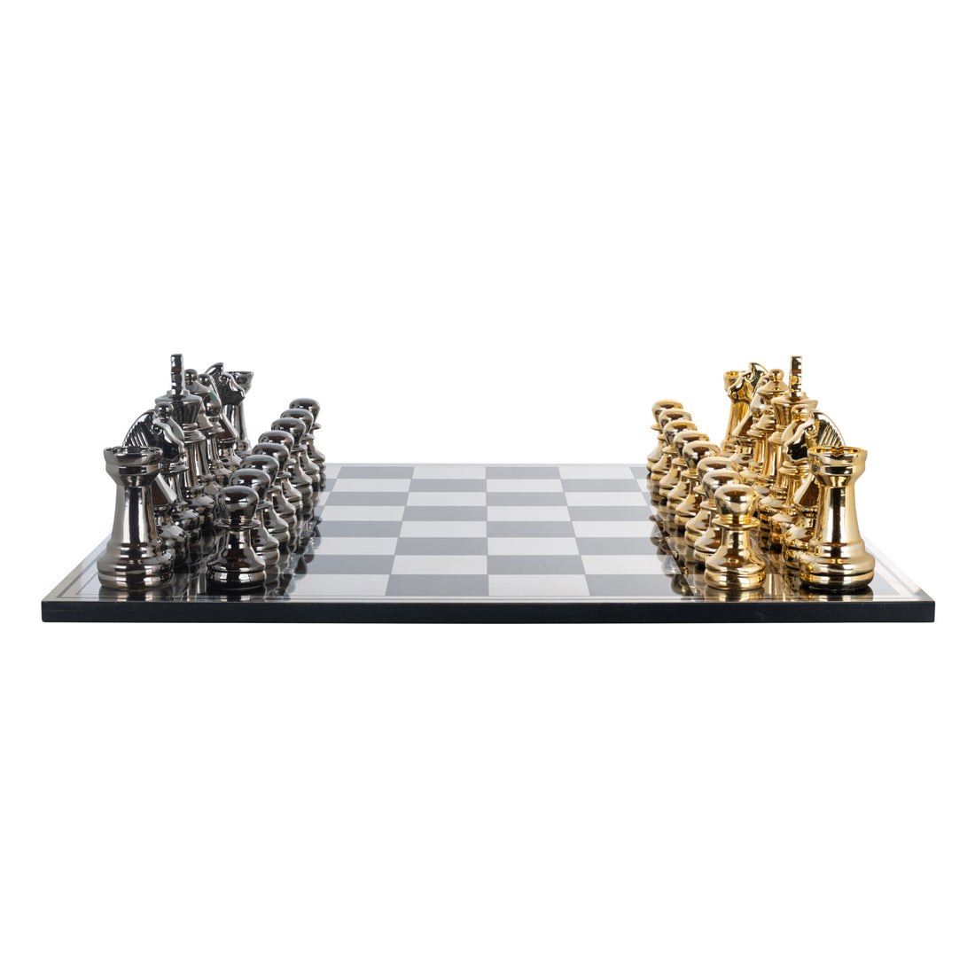 Richmond Interiors Dekoratives Spiel Saray black/gold chessboard Dekoratives Spiel Richmond Interiors