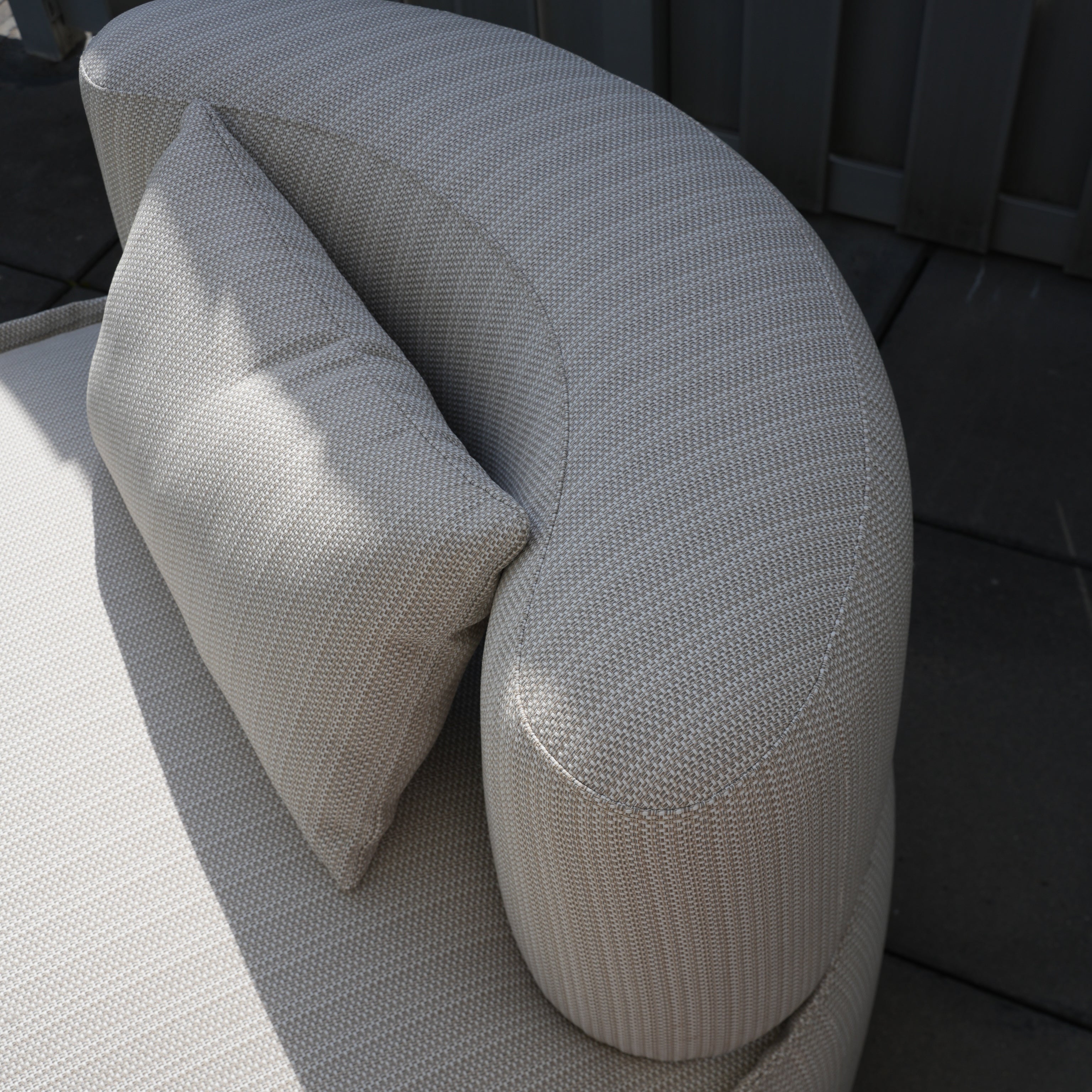 Richmond Interiors Outdoor Drehstuhl Nammos beige (22080 Beige) Outdoor Drehstuhl Richmond Interiors