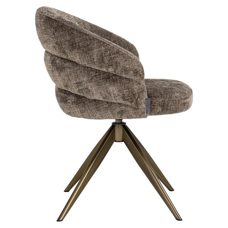 Richmond Interiors Drehstuhl Zendaya stone chenille Drehstuhl Richmond Interiors