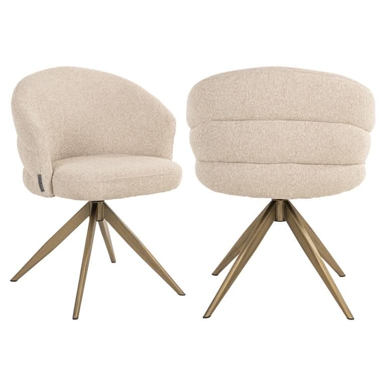 Richmond Interiors Drehstuhl Zendaya – Biscotti (Flammhemmend) Esszimmerstuhl Richmond Interiors