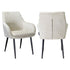 Richmond Interiors - 2er-Set Esszimmerstuhl Chrissy beige chenille (Niagara 902 beige) Esszimmerstuhl Richmond Interiors