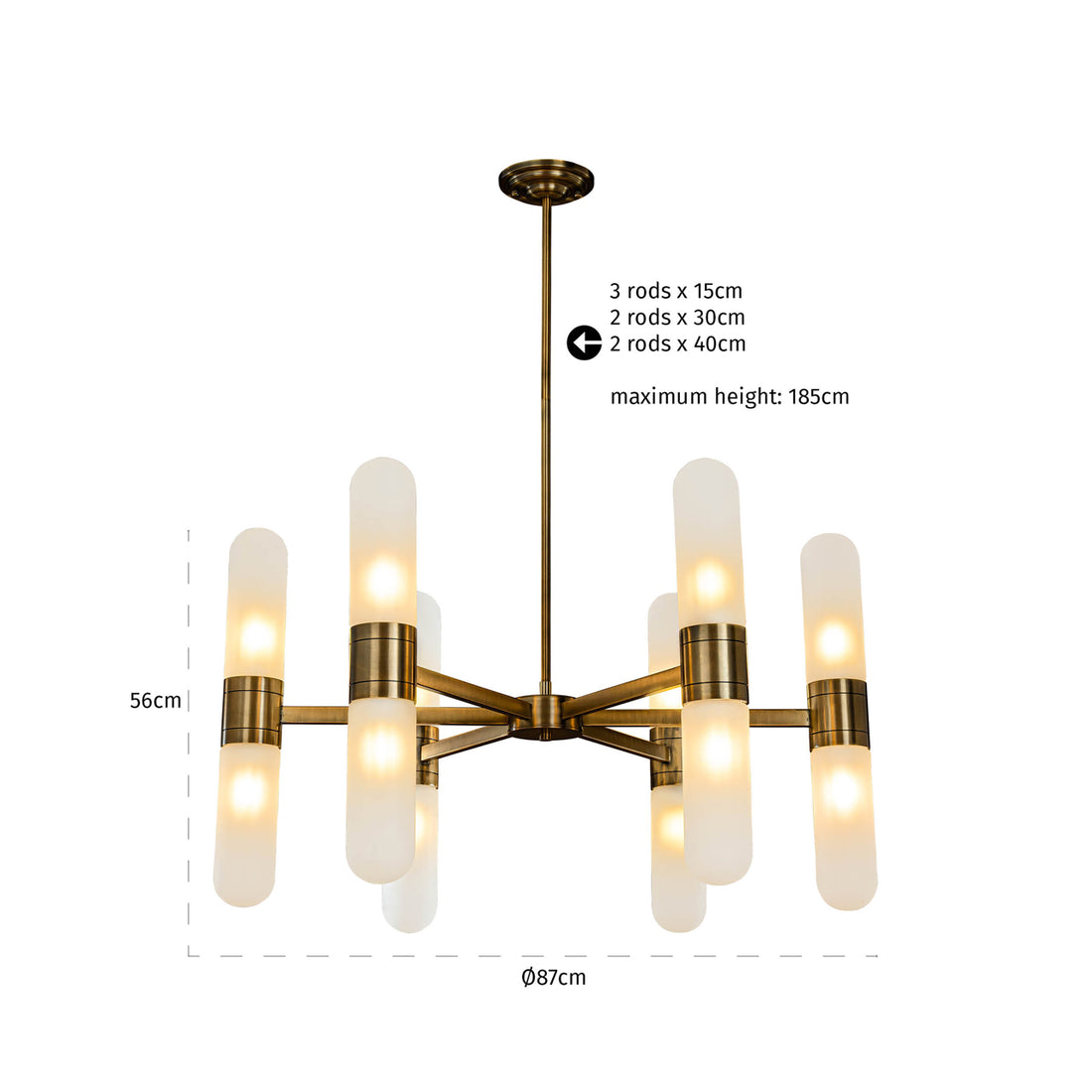 Richmond Interiors Pendelleuchte Tricon bronze Pendelleuchte Richmond Interiors