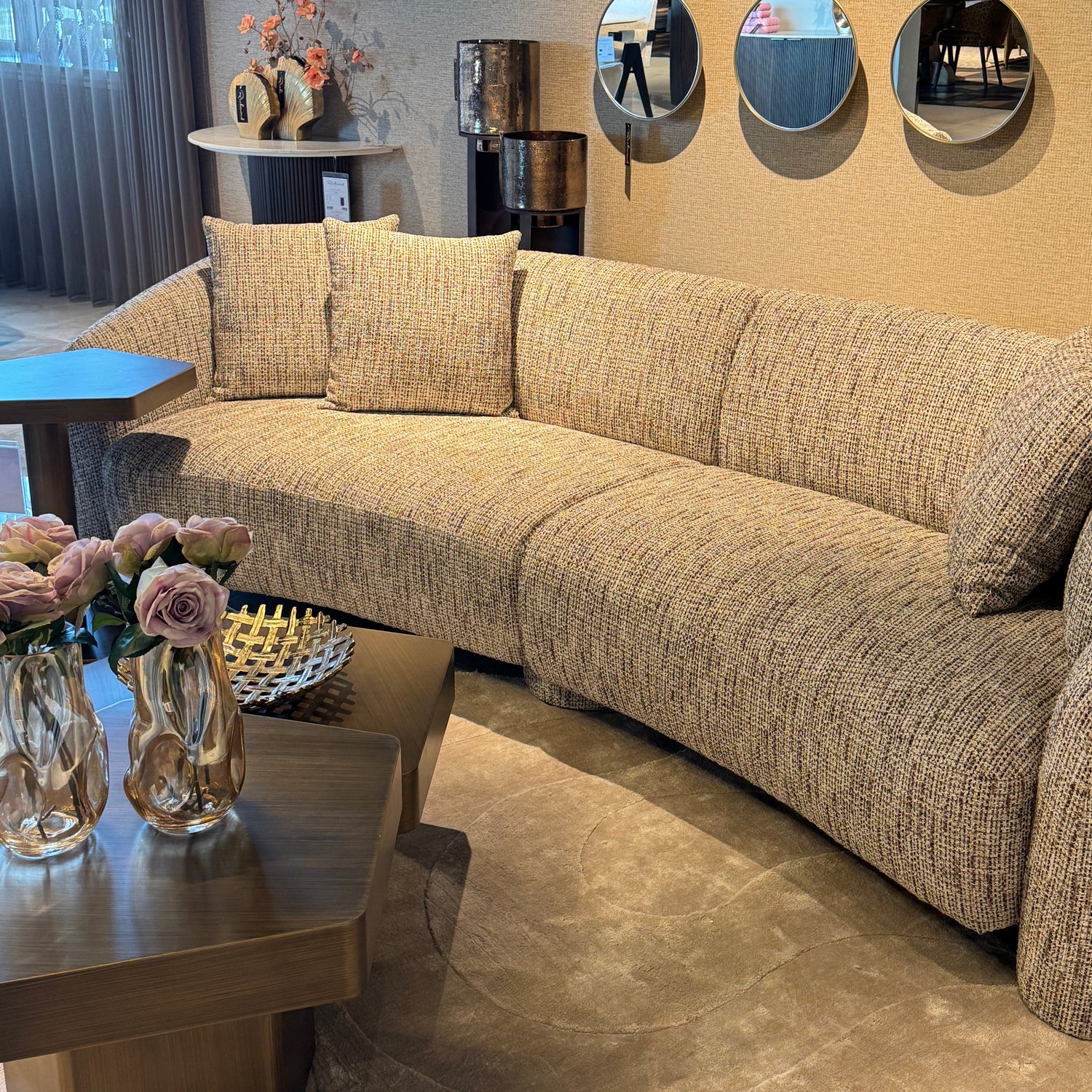 Richmond Interiors Sofa Milania trendy nature (Be Trendy 01 Nature) 3-Sitzer Sofa Richmond Interiors