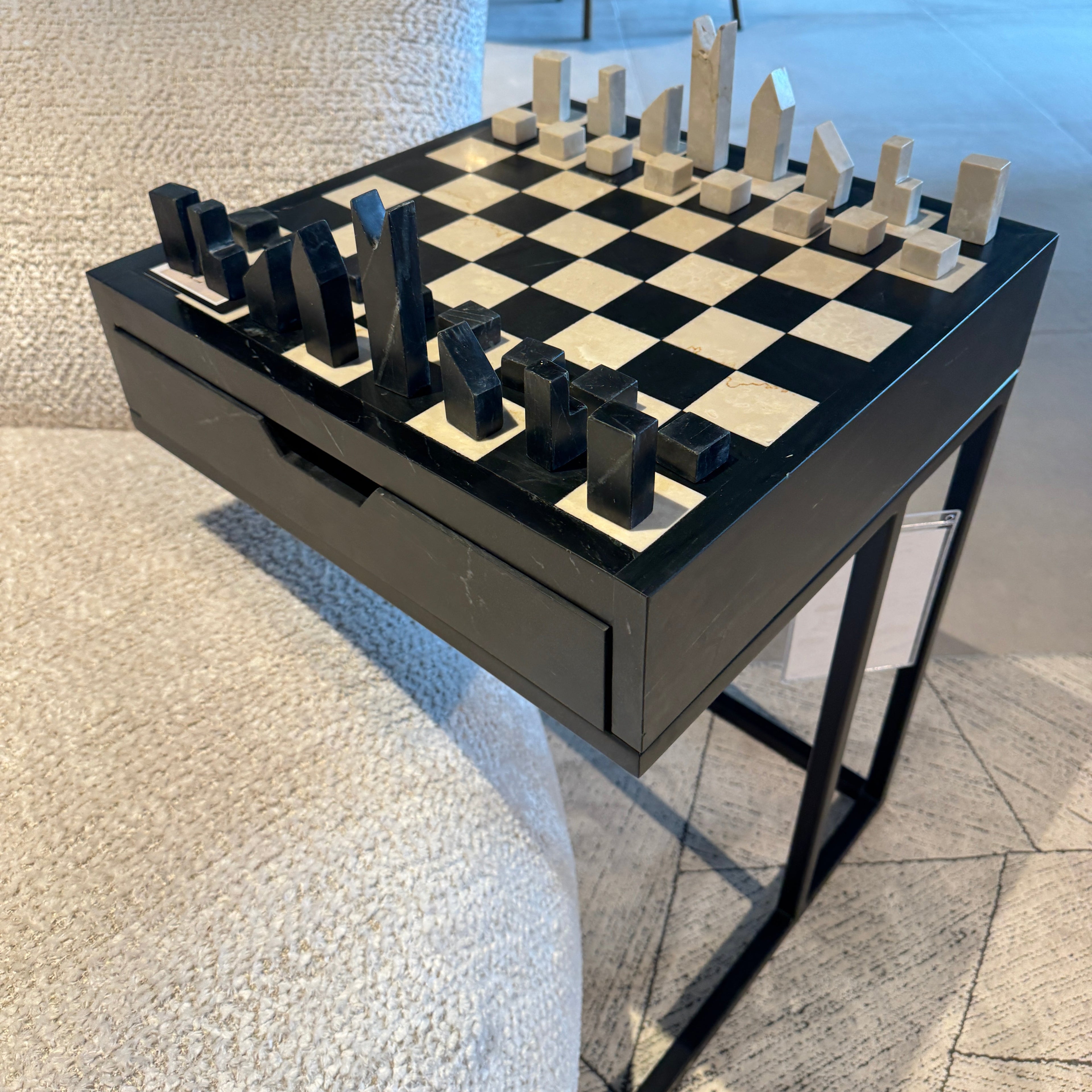 Richmond Interiors Schachtisch Davos (Black) Sofatisch Richmond Interiors