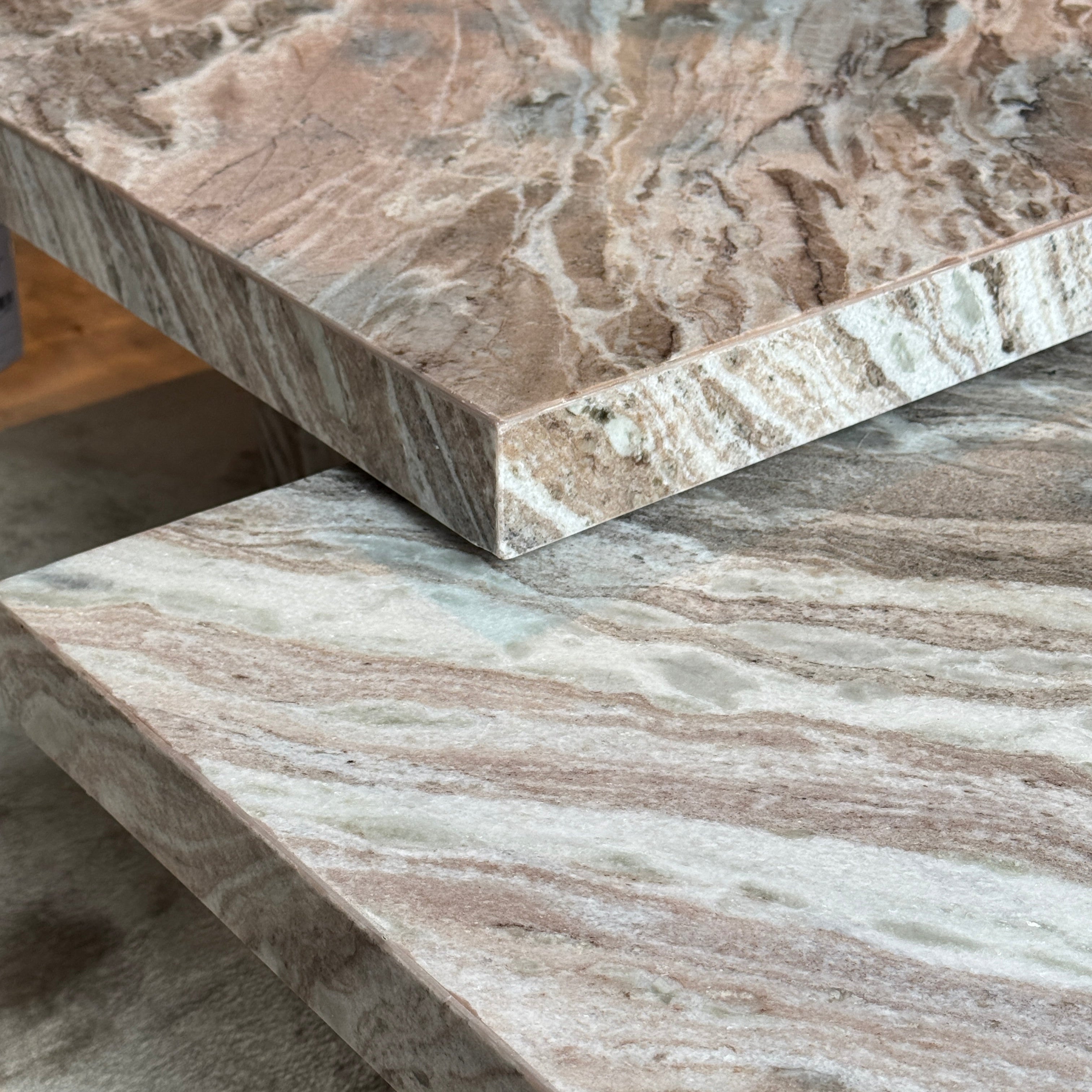Richmond Interiors Couchtisch Rashford – 2er-Set (Stone) 2er-Set Couchtisch Richmond Interiors