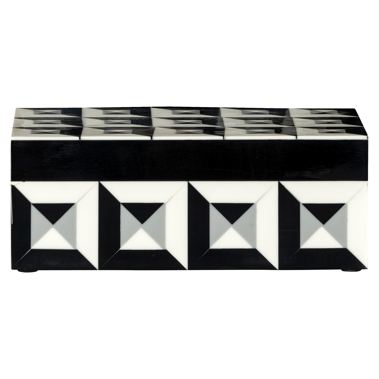 Richmond Interiors Aufbewahrungsbox Licia black/white Aufbewahrungsbox Richmond Interiors